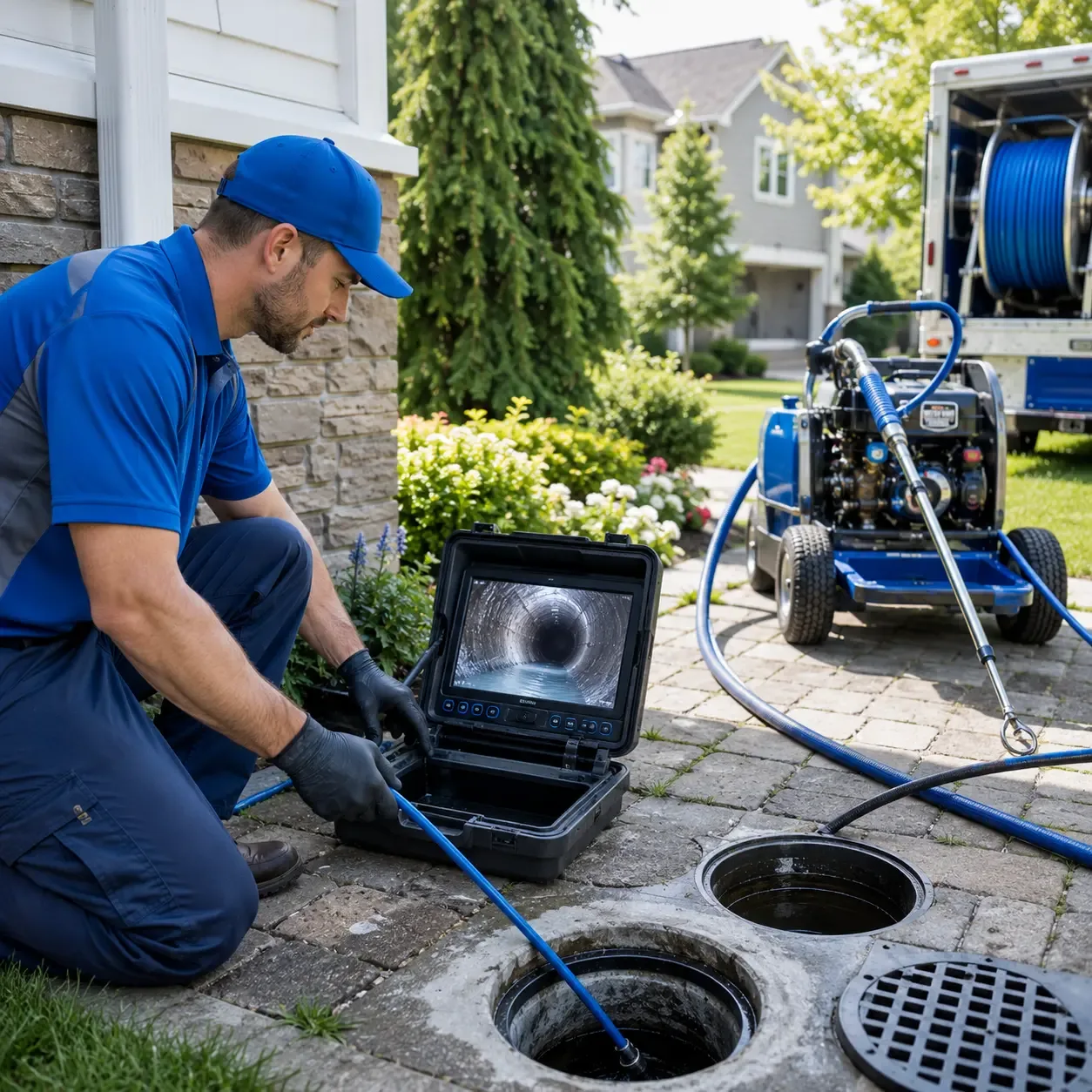 Outdoor drain cleaning professionals serving Hopkins, MI
