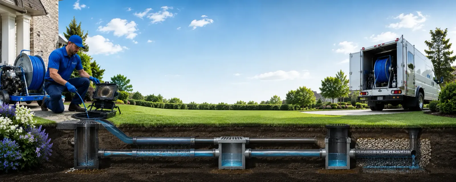 Outdoor drain cleaning information for Hopkins, MI